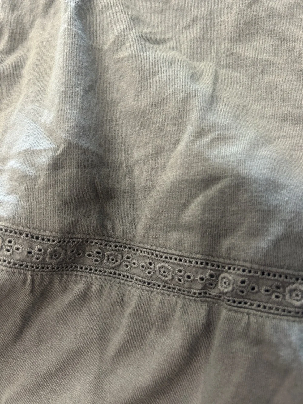aerie Gray Ruffle Drawstring Mini Skirt-Small - Picture 7 of 7